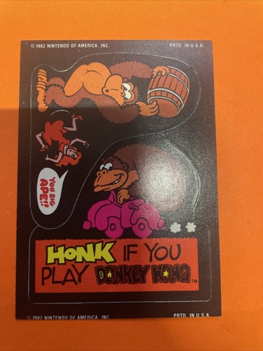 Donkey Kong / Mario Vintage Nintendo 1982 Topps Stickers lot of 9 - Picture 7 of 20