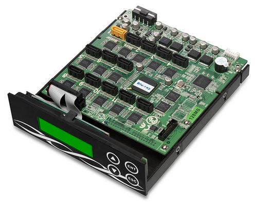 Athena SATA CD/DVD/Blu Ray Duplicator Controller card 1-11 multi burner +cables
