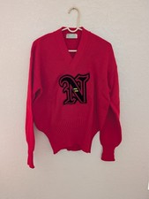 Vintage Imperial All Wool Worsted Letterman Sweater N Made in USA