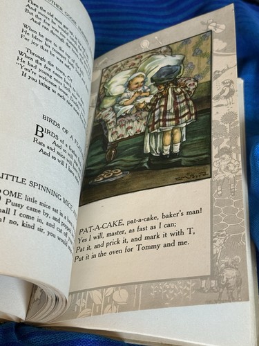 Antique 1919 ‘MOTHER GOOSE NURSERY RYHMES’ Burd/Higgins- Illus. Enchanting - Foto 14 di 17