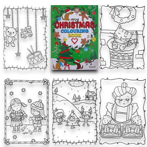 Weihnachten Malbuch Kinder Kinderbücher Activity Sticker Woobly Eyes - Bild 40 von 82