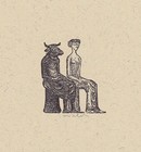 1991 Hans-Joachim Walch Erich Arendt Holzstich zu der Elegie "Kouros" signiert