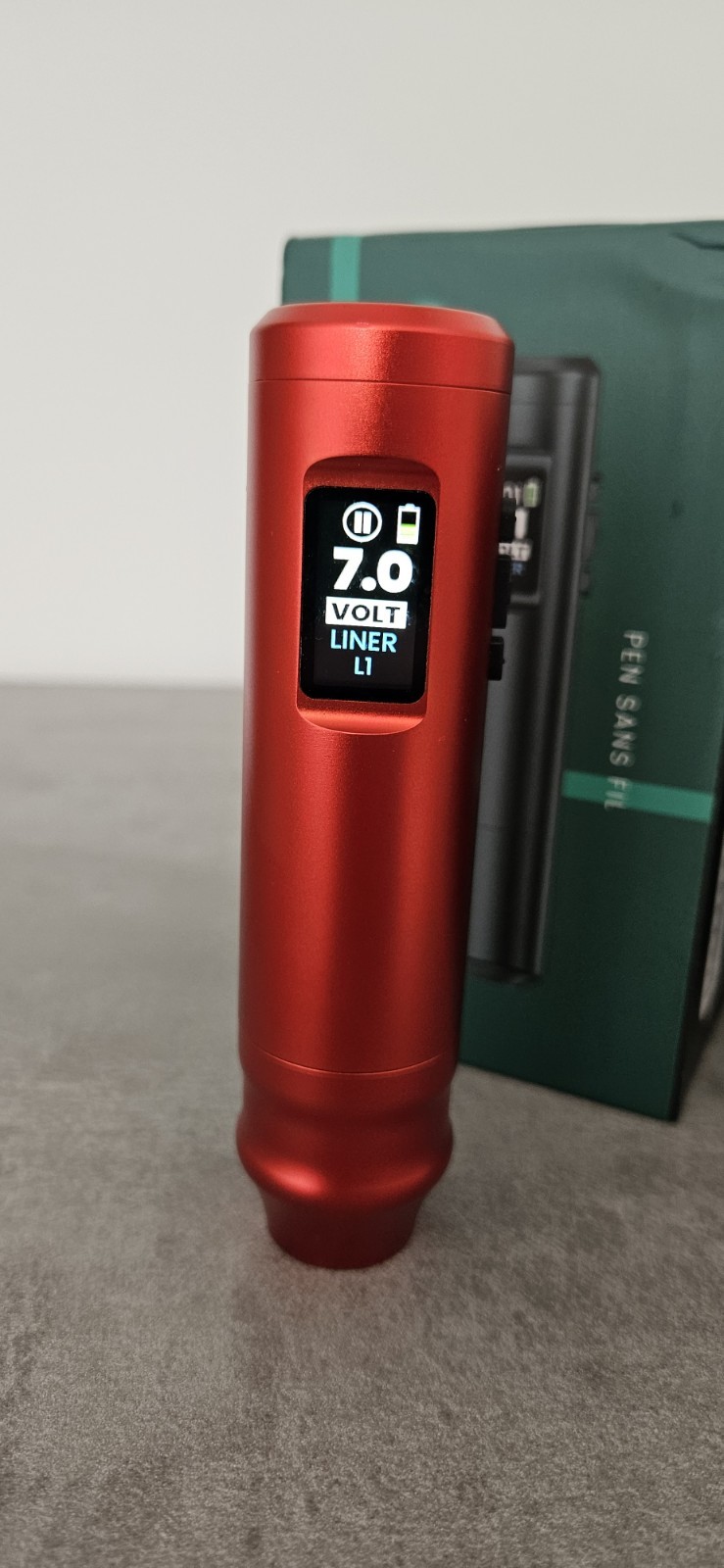 Machine à tatouer travel pen Sense Rouge 3.5hub