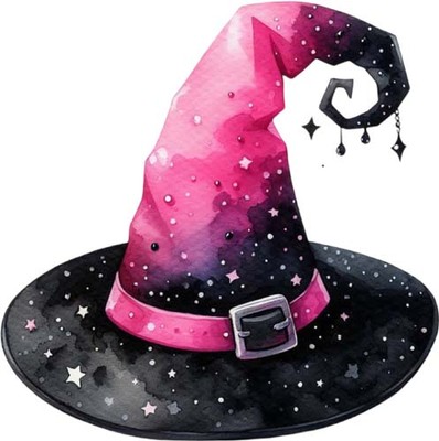 Farbe Halloween Hexenhut Wandbild Schlafzimmer Fenster Vinyl Aufkleber Abziehbild 6 Größen