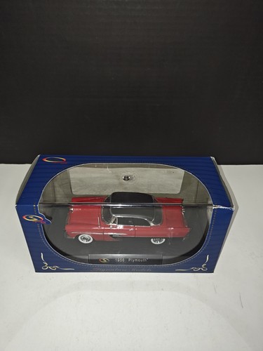 Signature Models 1/32 Scale 1956 Plymouth Savoy Red & Black Diecast Collectible - Picture 1 of 9