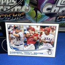2013 Topps - League Leaders Mike Trout, Miguel Cabrera, Adrian Beltre #294