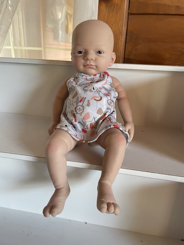 Ganzkörper FLOPPY SILIKON 12" Puppe Reborn realistisch mit Zunge