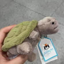 Jellycat Timmy Turtle Bag Charm Keychain   Soft Plush Toy Accessory   Cute Gift
