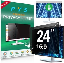2-Pack 24  Computer Privacy Screen Filter Widescreen Anti Glare Blue Light