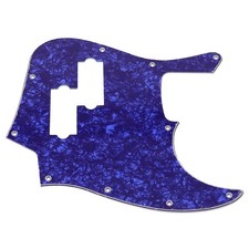 Blue Pearl 4-Ply PVC Jazz Bass Pickguard with PB Pickup Hole For 4 String Bass