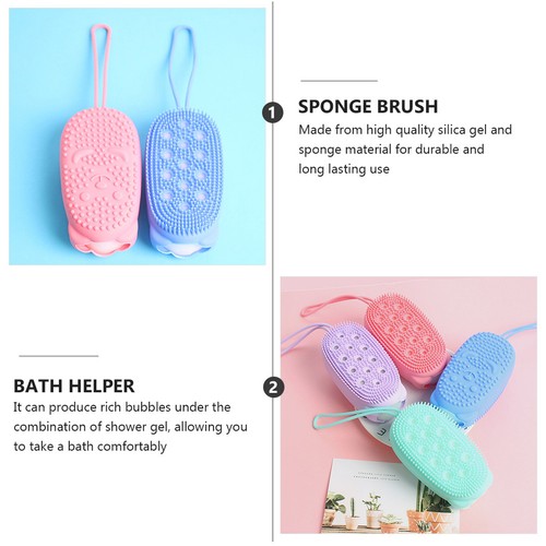 2 Stück Pinsel Strong Rub Schlammpinsel zufällige Farbe Schlammpinsel Schwamm Pinsel - Bild 5 von 12