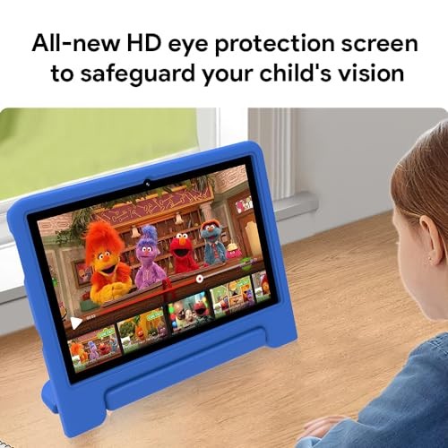 10" Kids Tablet, Android 13 (Expandable to 128GB), Quad-core, 32GB Blue K109A-B - Picture 7 of 8