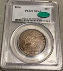 1876 Seated Liberty Half Dollar  PCGS XF 45 (CAC)  Outstanding Original Type