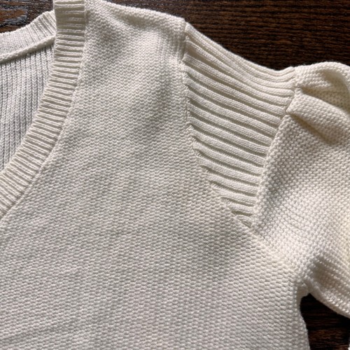 LOFT V-Neck Sweater Off White Size Large NEW NWT Career Workwear Ann Taylor - Picture 4 of 13
