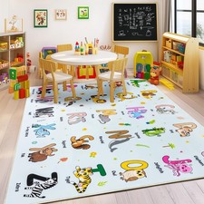 Kids Rugs for Playroom, 5x7 Feet Educational Rug for Learn The ABC Alphabet, ...