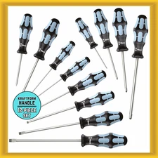 Wera 05 347903 001 Stainless Steel Screwdriver (12-piece Set) NEW