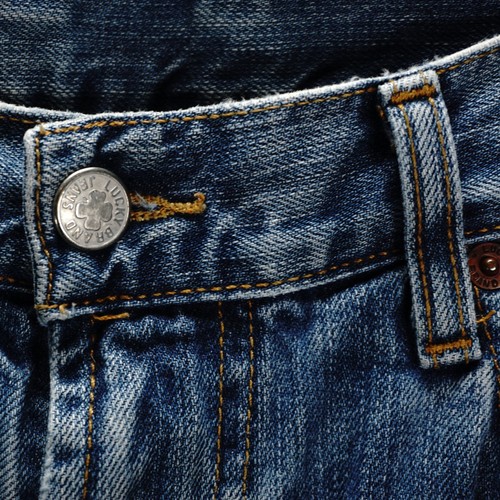 LUCKY BRAND LAZY DAY JEANS BLUE DENIM SIZE 31 X 31 DUNGAREE AMERICAN MADE - Picture 4 of 11