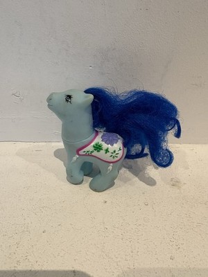 My little Pony Retro Style Fakie Karussell Zirkus blau Körper & Haare gemustert