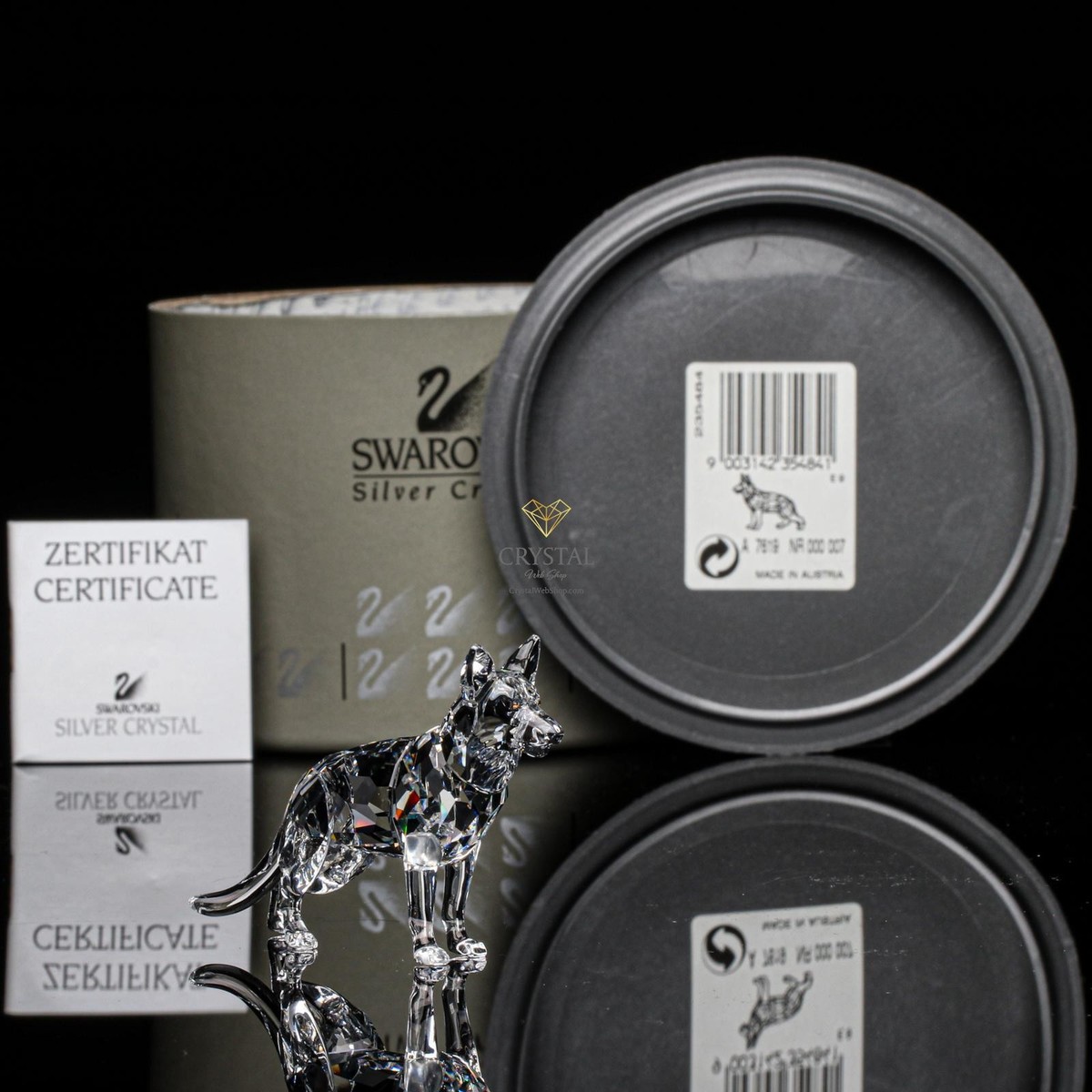 SWAROVSKI Figurine German Shepherd Dog 235484 | eBay