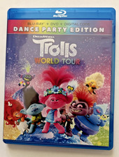 Trolls World Tour (Blu-Ray + DVD) Like New - No Digital