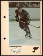 1971-72 Toronto Sun NHL Action Players Terry Crisp St. Louis Blues