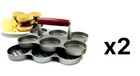 Norpro 6 Cavity Cast Aluminum 2 oz Mini Burger Press (2-Pack)
