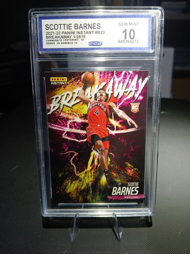 2021-22 PANINI INSTANT SCOTTIE BARNES /2819 CCG 10 ROOKIE BREAKAWAY #B23 RC  - Picture 1 of 2
