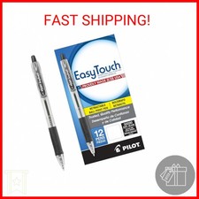 PILOT EasyTouch Refillable & Retractable Ballpoint Pens, Medium Point, Black Ink