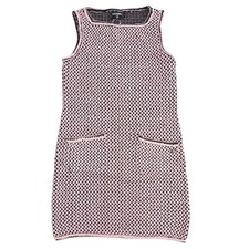 Chanel Sleeveless Knit Silk Cotton Pink Size 34 Made in Italy