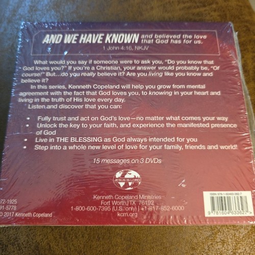 Know and Believe the Love (3 DVD Set) By Kenneth Copeland New Sealed Free Sh - Picture 2 of 2