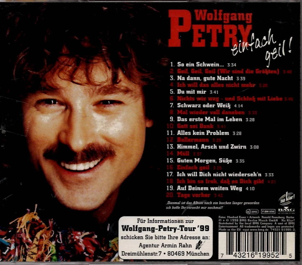 Wolfgang Petry - Einfach Geil / CD Album - Zustand gut - Bild 2 von 2