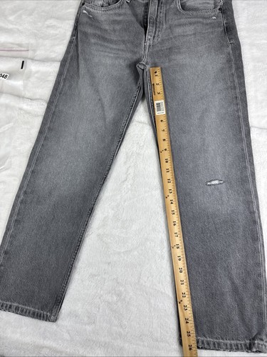 Etica Rhea Mid Rise Straight Crop Jeans Gray  size 26 - Imagen 3 de 14