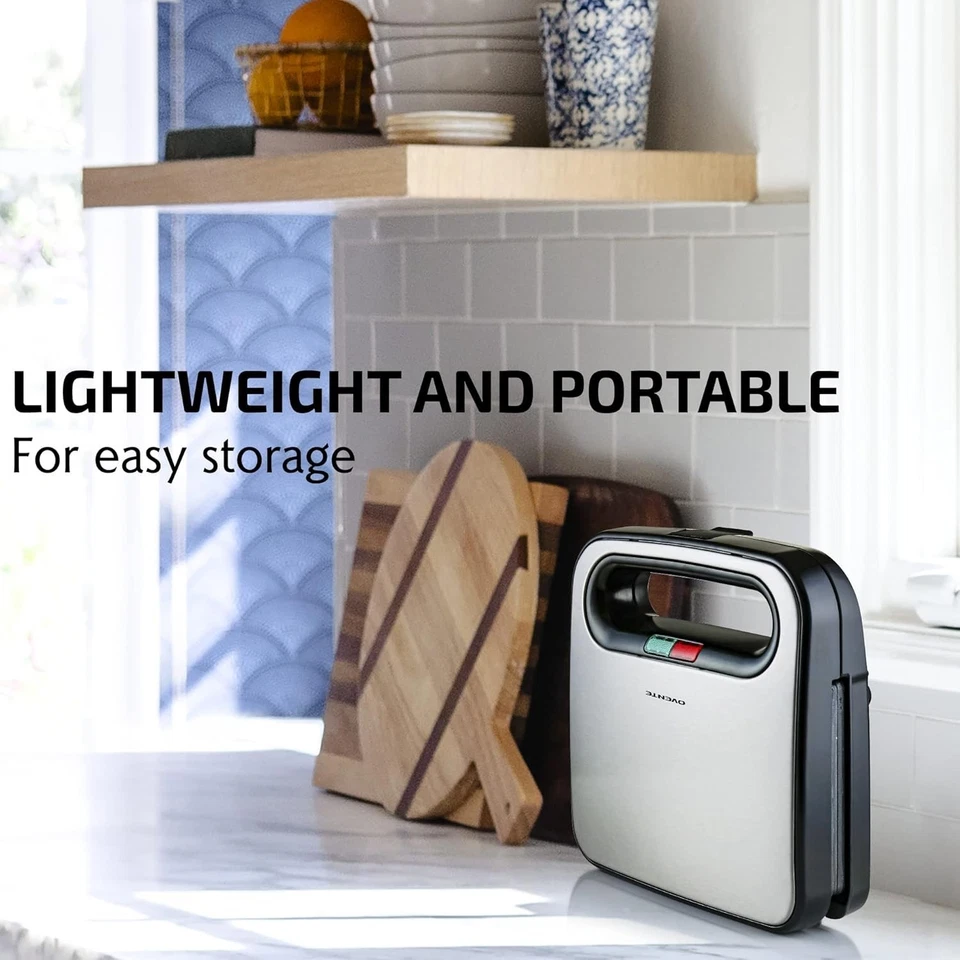 Máquina de tortillas tostadora de gofres antiadherente parrilla prensa sandwichera eléctrica Foto 4 de 4