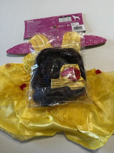 Disney Beauty and the Beast NEW Belle Costume SIZE MEDIUM Must See! Dog Dress Up - Picture 4 of 6