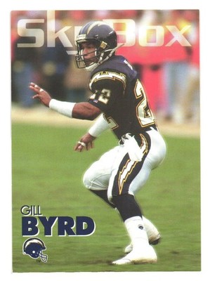 1993 SkyBox Impact NFL Football San Diego Chargers Gill Byrd
