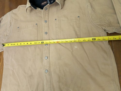 Jesse James Lined Jacket Men XXL 2XL Chore Utility Canvas Workwear Distressed  - Picture 9 of 17