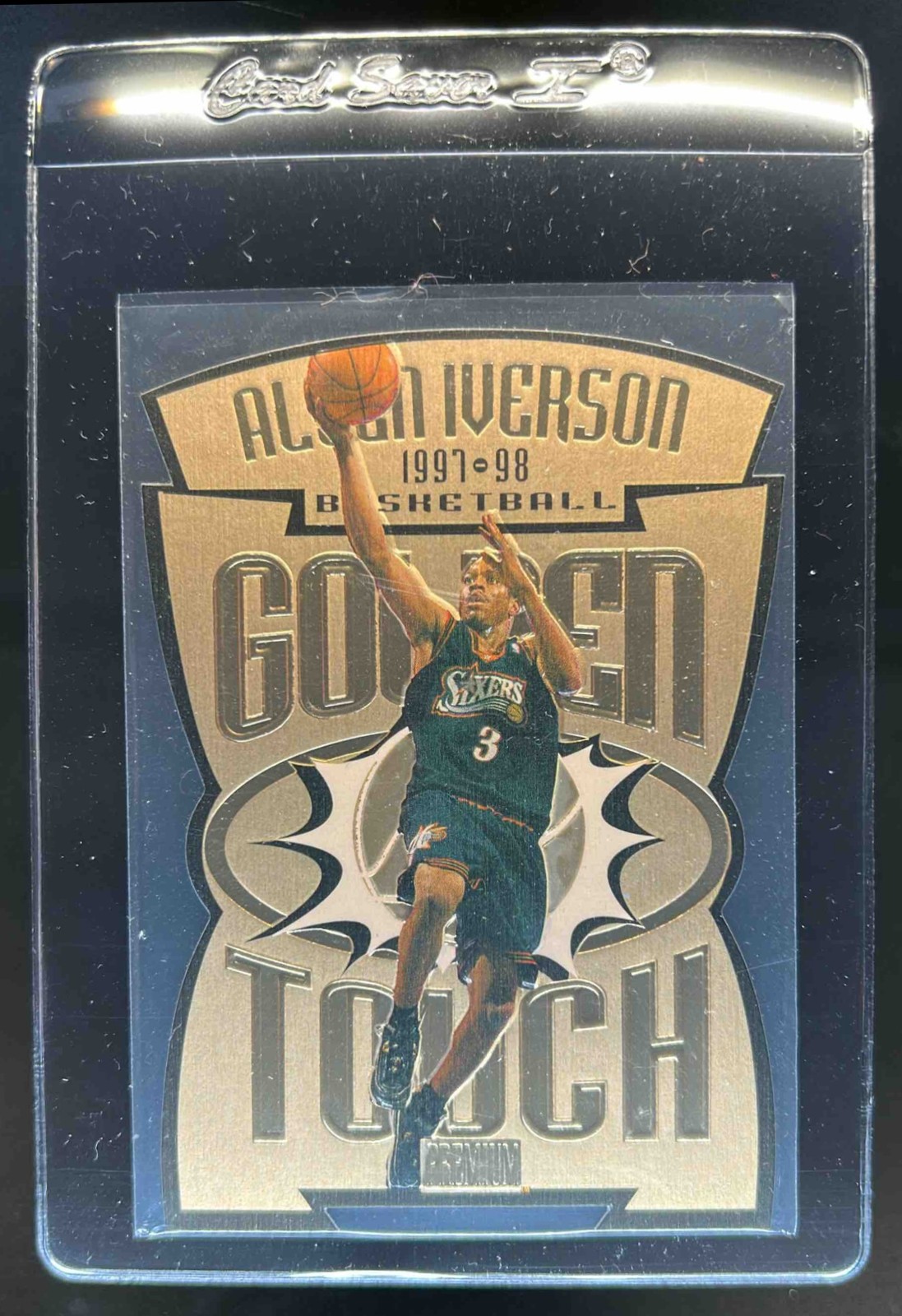 1997-98 Skybox x Premium Allen Iverson Golden Touch #2GT 76ers