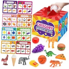 Montessori Sensory Toys for 2-6 Year Olds | 58-Piece Learning & Mystery Box