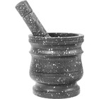 Stone Garlic Crusher with Pestle and Grinding Bowl for Restaurant