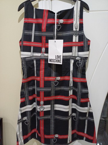Love Moschino Women's Slim Fit Sleeveless Short Dress UK SIZE 14 RRP £205 - Picture 8 of 18