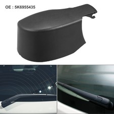 Pack of 1 For Skoda Octavia 12-17 Rear Windshield Wiper Arm Nut Cover Cap Black