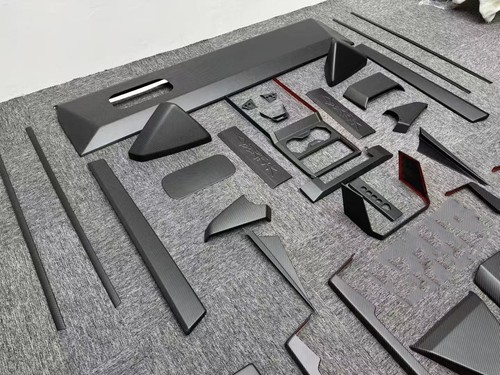 Full Carbon Fiber Interior Parts Fits For New Tesla Cybertruck - Bild 3 von 9
