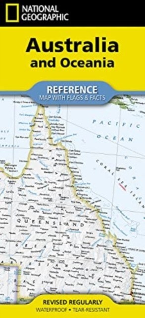 Australia and Oceania Reference Map Folded folded with flags and facts - Image 6
