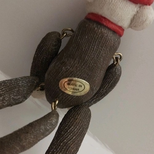 Vintage Roman Incorporated Sock Monkey Christmas Ornament Holiday Traditions 1997 - Bild 5 von 5