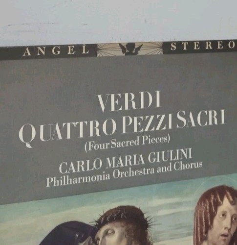CARLO MARIA GIULINI VERDI quattro pezzi ANGEL US stereo LP 36125 Record Album  - Picture 12 of 17