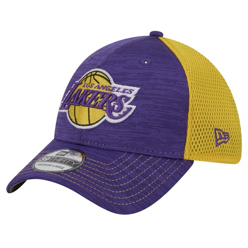 Men's New Era Purple Los Angeles Lakers Active Tech Neo Flex 39THIRTY Flex Hat