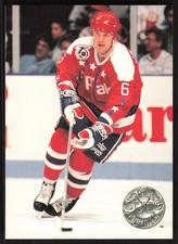 Calle Johansson, 1991-92 Pro Set Platinum, #243, Washington Capitals,