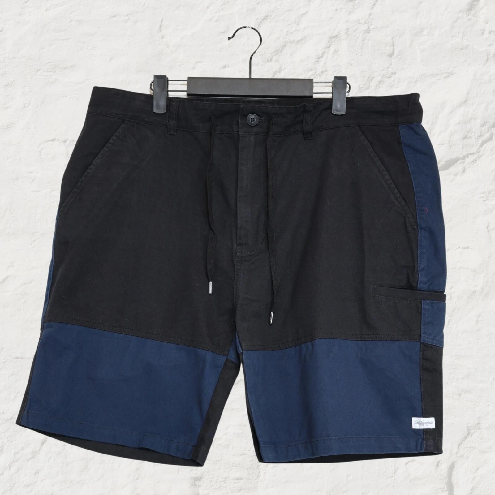 The Hundreds Jux Chino Shorts Black Navy Utility Cargo Shorts W38