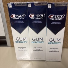 Crest Pro-Health Gum Detoxify Toothpaste 4.8oz Pack of 3 -Sealed