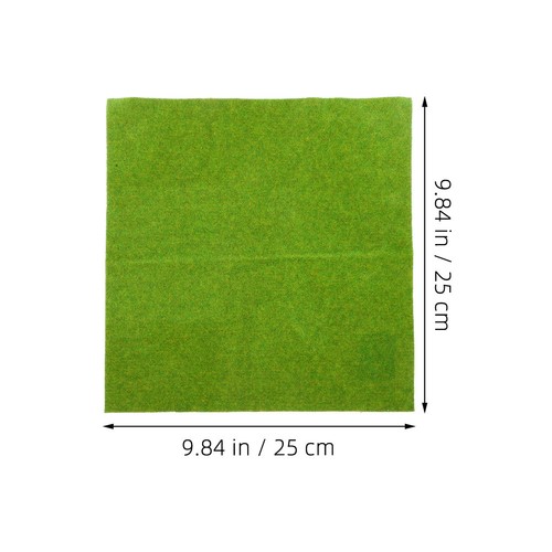 2 Pezzi Tappetino Erba Finta Fai da Te Tappetino Erba per Tavolo Sabbia Modello 25 00 X 25 00 cm - Foto 8 di 12